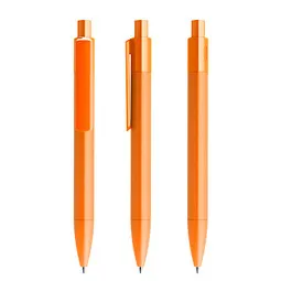 prodir prodir® Druckkugelschreiber DS4 PMM Push, blaue Mine, orange – Produktbild 1 von 1