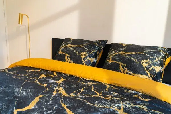 Kayori Kayori Zucchi - Bettwäsche - 100% Baumwolle-Satin, Gold, – Produktbild 3 von 3