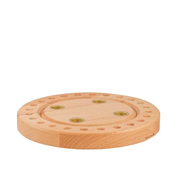 klotzaufklotz klotzaufklotz Adventskalender und Adventskranz für Stabkerzen, Rot, – Produktbild 3 von 3