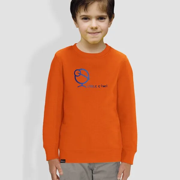 little kiwi little kiwi Kinder Sweatshirt, "Kiwis Farbenspiel", Orange, – Produktbild 1 von 1