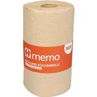 Memo memo Recycling-Küchenrolle, mit Papierbanderole 100 Blatt – Produktbild 1 von 1