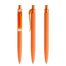 prodir prodir® Druckkugelschreiber QS01 Soft Touch PRT Push, blaue Mine, orange, Orange, – Produktbild 1 von 1