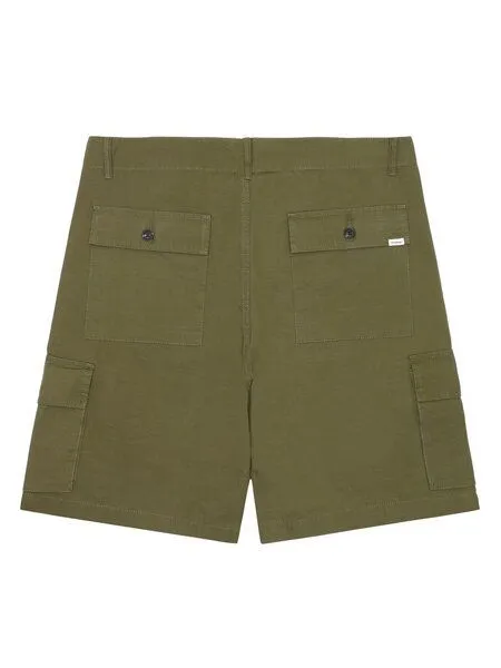 KnowledgeCotton Apparel KnowledgeCotton Apparel Shorts FLINT, Burned olive, – Produktbild 2 von 3