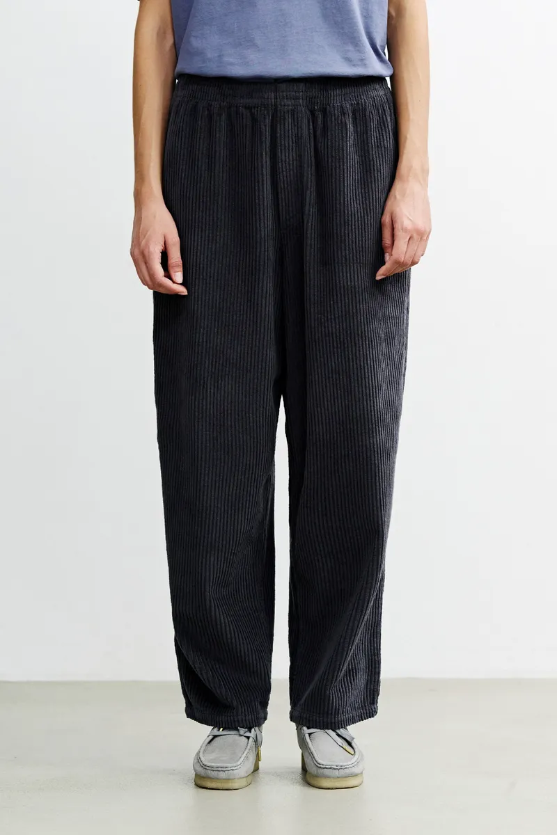 Rotholz Rotholz Damen vegan Hose Mit Weitem Bein Aus Cord Anthrazit, Grau, – Produktbild 2 von 2