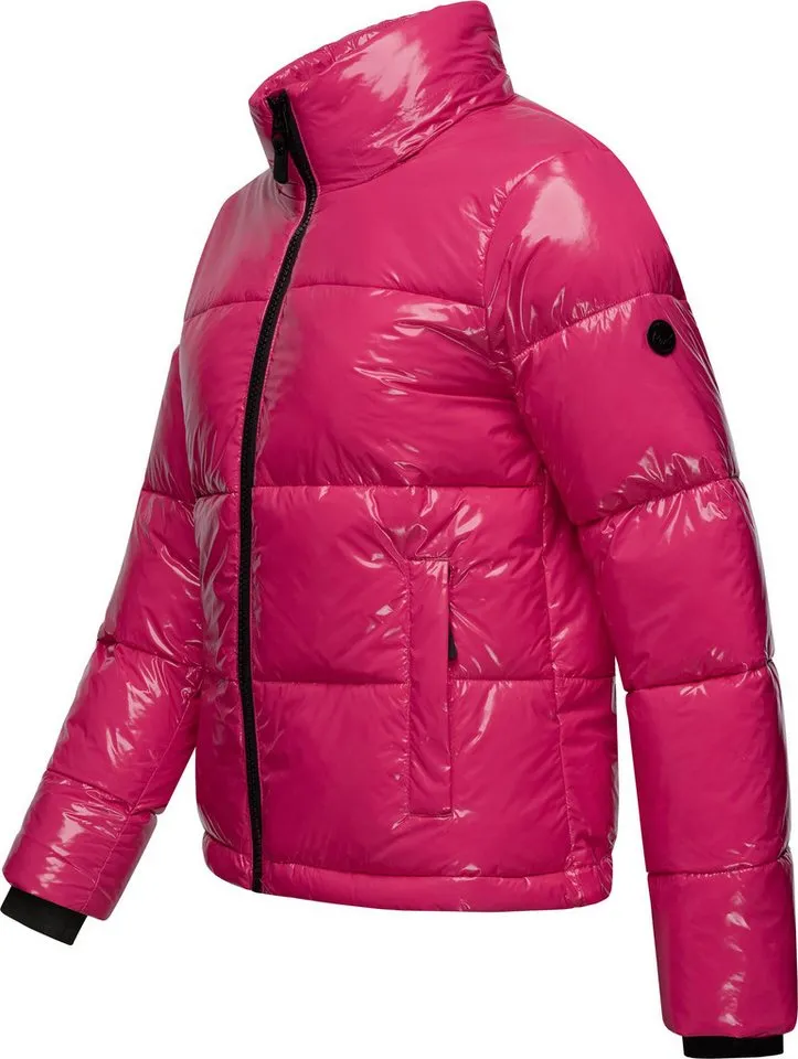 ragwear ragwear Steppjacke Roobie super stylische, gänzende Damen Winterjacke, Rosa, – Produktbild 5 von 5