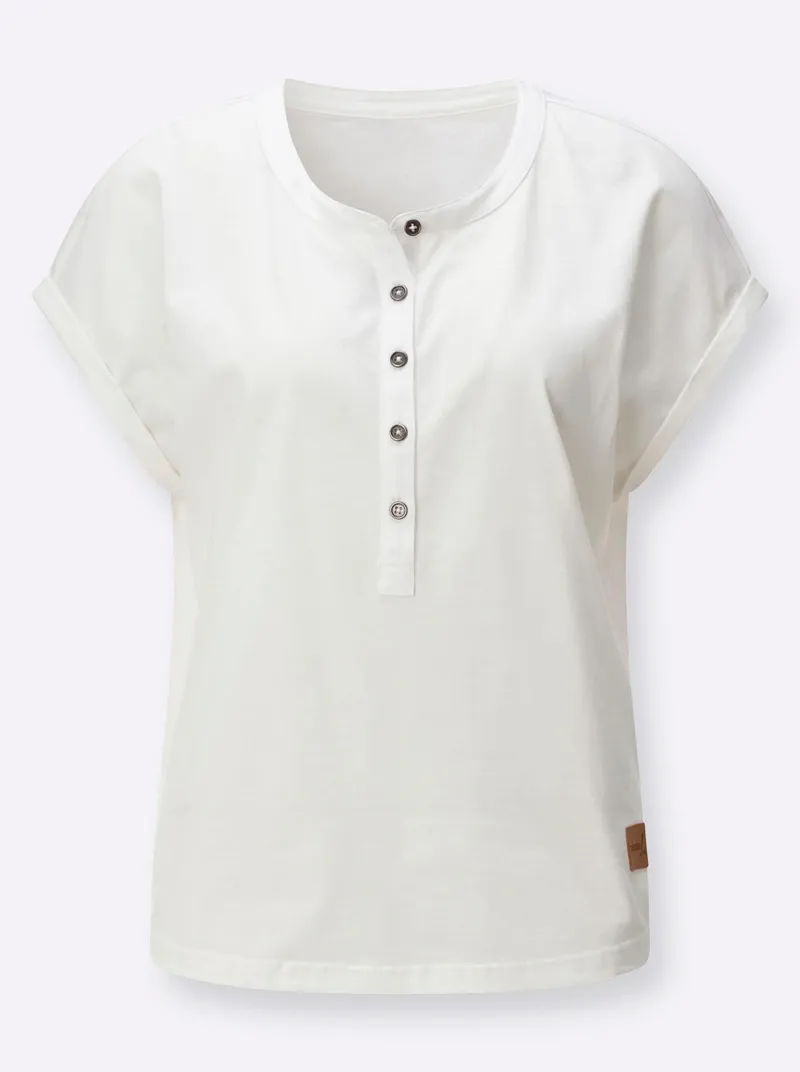 Witt Rundhalsshirt ecru, Ecru, – Produktbild 1 von 2