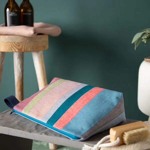 nahtur-design nahtur-design Nachhaltige Kulturtaschen | Leinen | verschiedene Farben, No_13 (bunt), – Produktbild 3 von 4