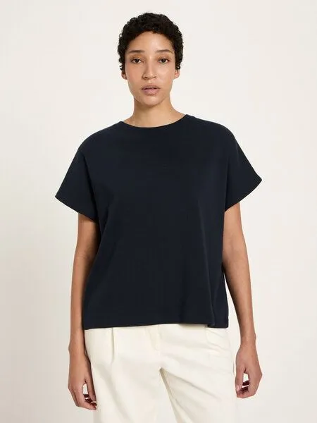 LANIUS LANIUS T-Shirt mit überschnittenen Schultern, Onyx, – Produktbild 2 von 4