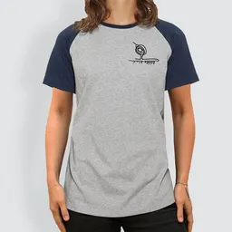 little kiwi little kiwi Damen T-Shirt, "Kleiner Kiwi", Heather Ash/Navy – Produktbild 1 von 1