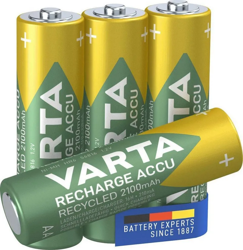 Varta Varta Ready-to-use Akku 'Recycled' Mignon AA, 1,2 V, 2.100 mAh, 4 Stk. – Produktbild 6 von 7