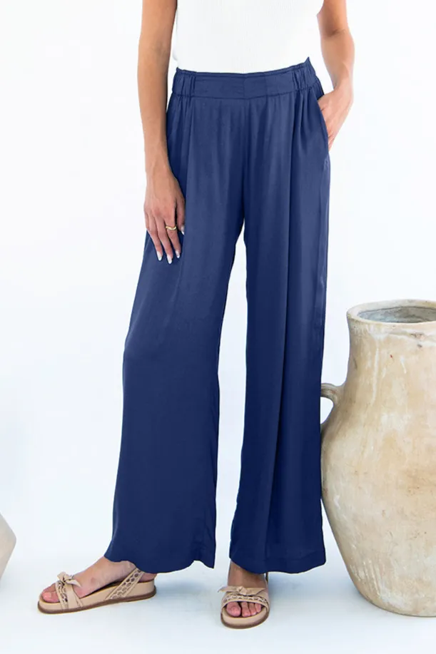 Neu Nomads Neu Nomads Damen vegan Hose Garbo Bluejay, Dunkelblau, – Produktbild 1 von 1