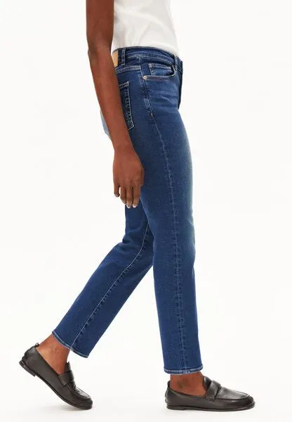 ARMEDANGELS ARMEDANGELS LEJAANI Damen Slim Jeans Bio-Baumwoll Mix X-Stretch, Blue, – Produktbild 4 von 4