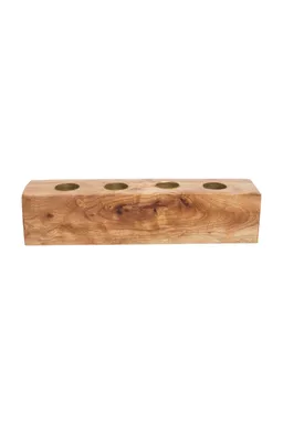 Tranquillo Kerzenhalter NEEMWOOD Braun, für 4 Kerzen - braun – Produktbild 1 von 1