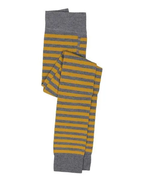 grödo Grödo Kinder Leggings Baumwolle (Bio) mit Elasthan, Coke-messing-geringelt-1, – Produktbild 1 von 4