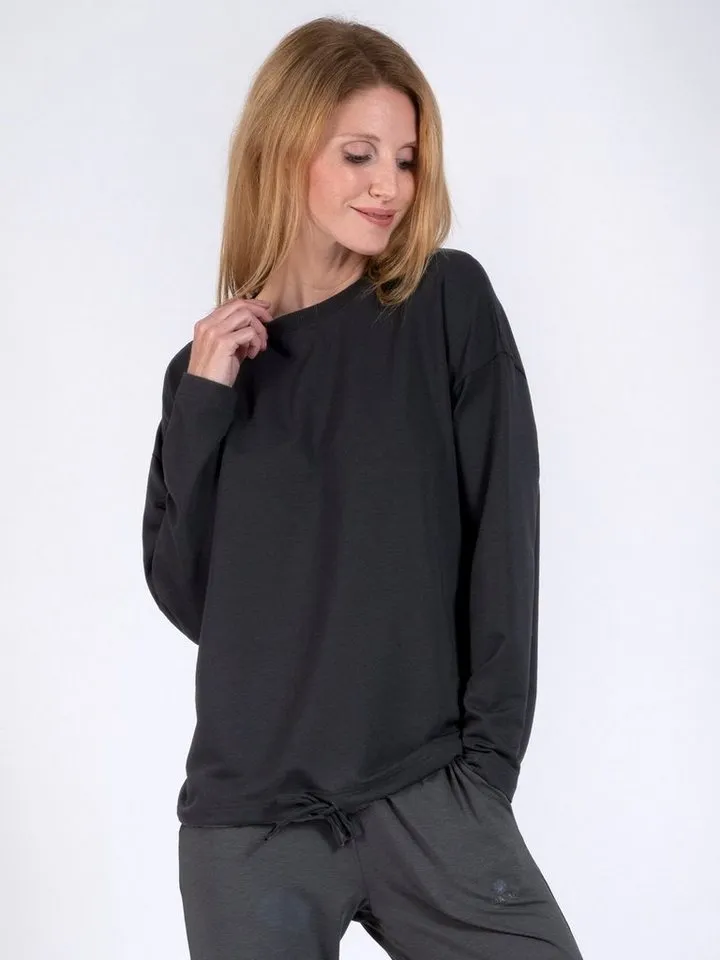 Magadi Magadi Yoga & Relax Shirt Gigi aus weichem Naturmaterial, Schwarz, – Produktbild 3 von 5