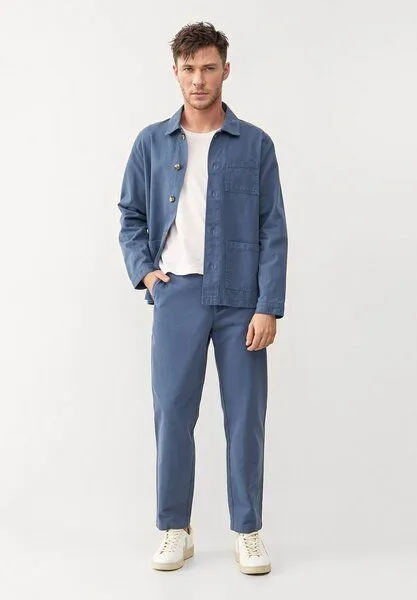 Givn Berlin Givn Berlin Overshirt GBBEN aus Bio-Baumwolle - Steel Blue, Blau, – Produktbild 4 von 4