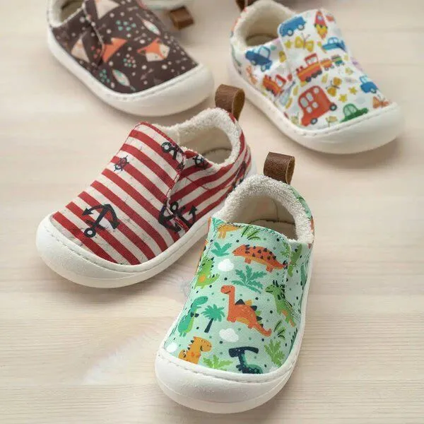 Pololo Pololo Lauflernsneaker "Chico" aus Seaqual Yarn mit Baumwoll-Futter, Größen 20-27, Dinos, – Produktbild 3 von 4