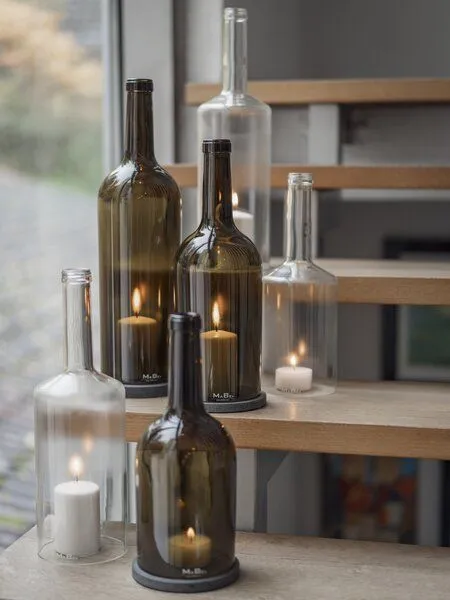 MaBe MaBe WINDLICHT aus der 3l Flasche (40cm hoch) - modern & clean - BIG THING, Grau, – Produktbild 4 von 4