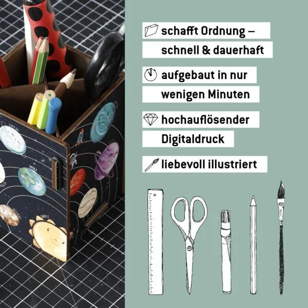 WERKHAUS WERKHAUS Stiftebox Sonnensystem – Produktbild 3 von 4