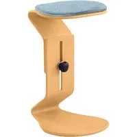Bewegungshocker "Ercolino" höhenverstellbar mit flachem Sitz, Buche, blau – Produktbild 1 von 1