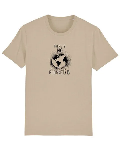 Human Family Human Family Bio Unisex T-Shirt "There is NO Plan(et) B", Sand, – Produktbild 1 von 4