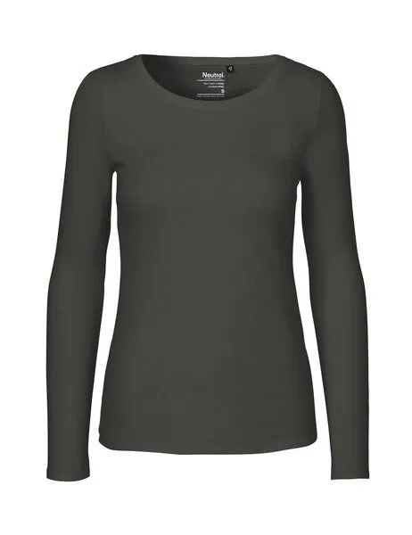 Neutral® - 3FREUNDE Neutral® - 3FREUNDE Frauen Longsleeve, Charcoal, – Produktbild 1 von 4