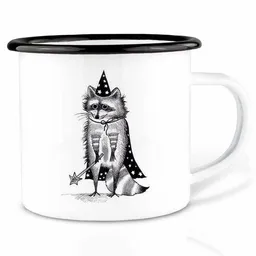 LIGARTI Emailletasse »Zaubär« von LIGARTI | 300 oder 500 ml | handveredelt in Deutschland | Cup, Kaffeetasse, Emaillebecher, Camping Becher – Produktbild 1 von 1