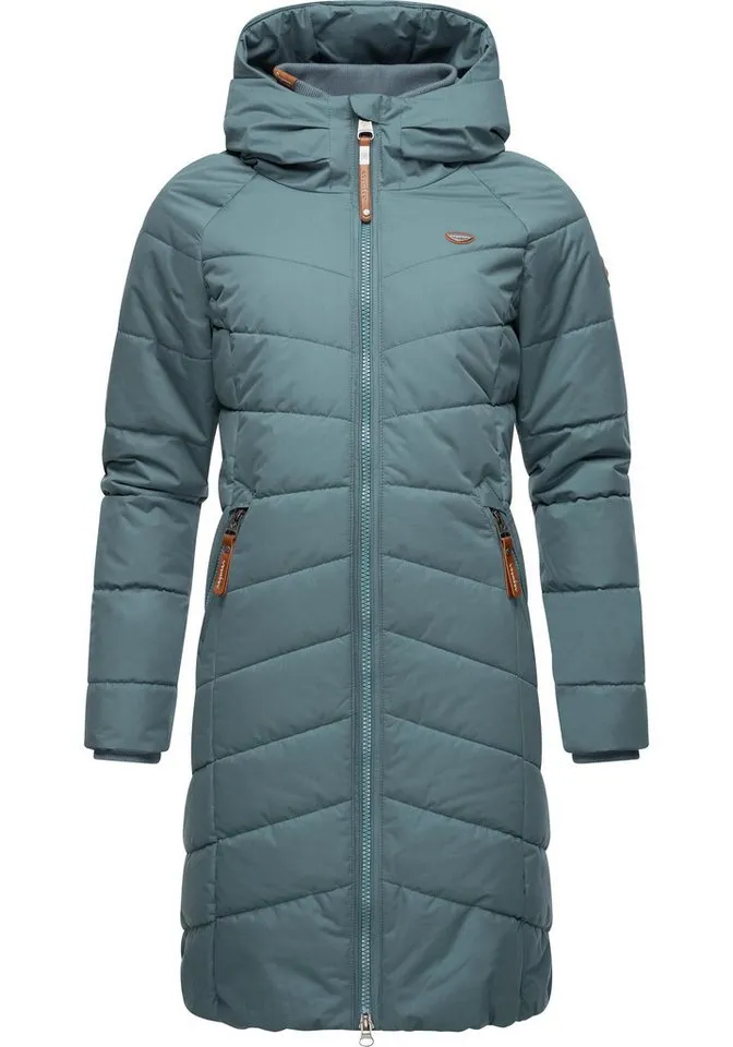 ragwear ragwear Steppmantel Dizzie Coat Wasserdichter Winterparka mit gefütterter Kapuze, Grau, – Produktbild 5 von 5