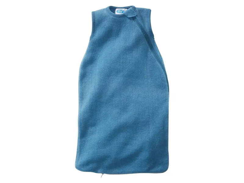 Reiff Strickwaren Reiff Strickwaren Schlafsack Baby ohne Arm Bio-Merinowolle Fleece Ganzjahr, Türkis, blau, – Produktbild 1 von 1
