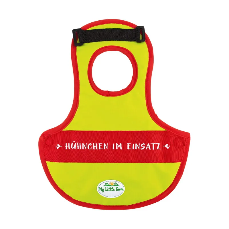 My little Farm My little Farm - Federschutzweste für Hühner (mit Aufdruck "Hühnchen im Einsatz") – Produktbild 1 von 2