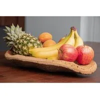 Kork Deko Kork-Deko Naturkork Obstschale handgefertigt | Fair & Nachhaltig | 30x20cm | Veganes Wohnaccessoire – Produktbild 1 von 1
