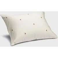 Yumeko Kissenbezug Warm White/Ochre Moon "Yumeko aus Baumwollsatin – Produktbild 1 von 1