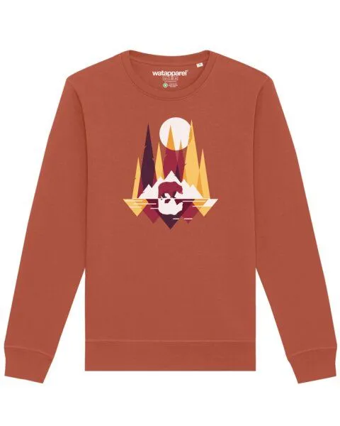 watapparel watapparel Sweatshirt Unisex Von Bären und Bergen, Heritage brown, – Produktbild 1 von 3