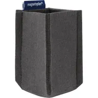 magnetoplan magnetoplan Stifteköcher "ecoAware" SMALL 60 x 100 x 60 mm, RC-PET Filz grau – Produktbild 3 von 3