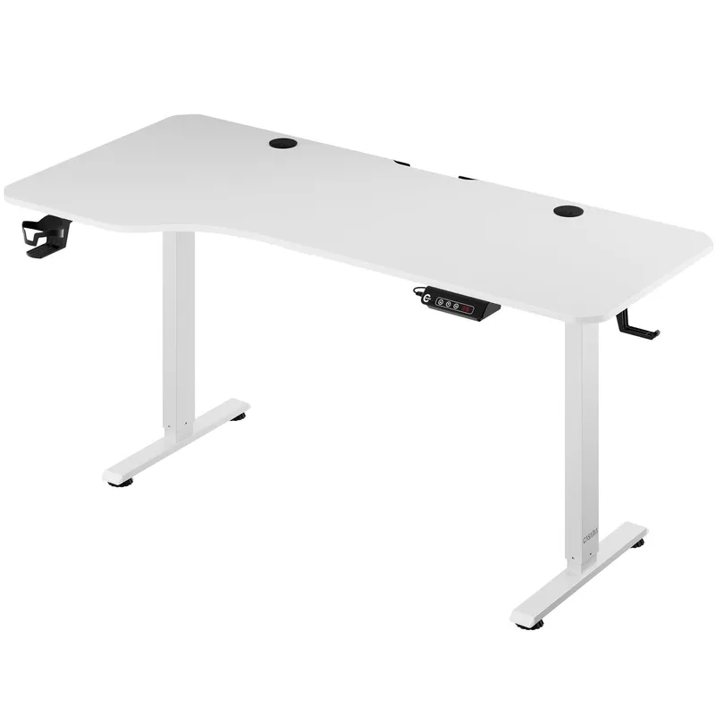 Casaria® Casaria Casaria Höhenverstellbarer Schreibtisch Weiß 160x75x73-118cm – Produktbild 1 von 1