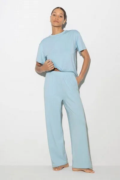 Soulwear Soulwear Loungehose | weites Bein | Comfy Comfort, Breezy blue, – Produktbild 1 von 4