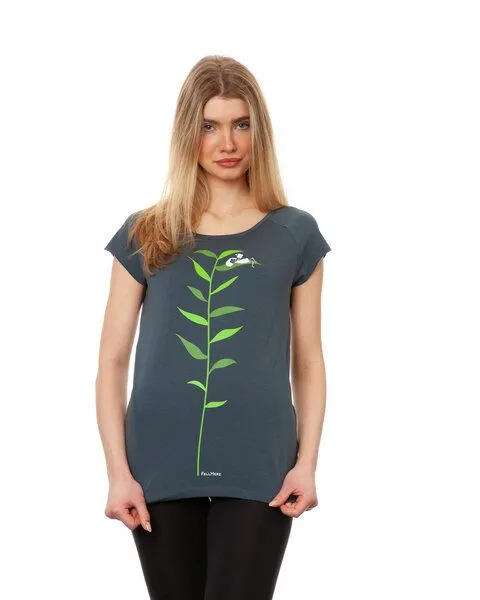 FellHerz FellHerz Damen T-Shirt Booklover thundercloud – Produktbild 1 von 3