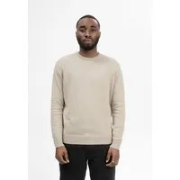 MELA MELA Feinstrick Pullover Style HIMAL aus 100% Bio-Baumwolle, Kiesel melange, – Produktbild 1 von 1