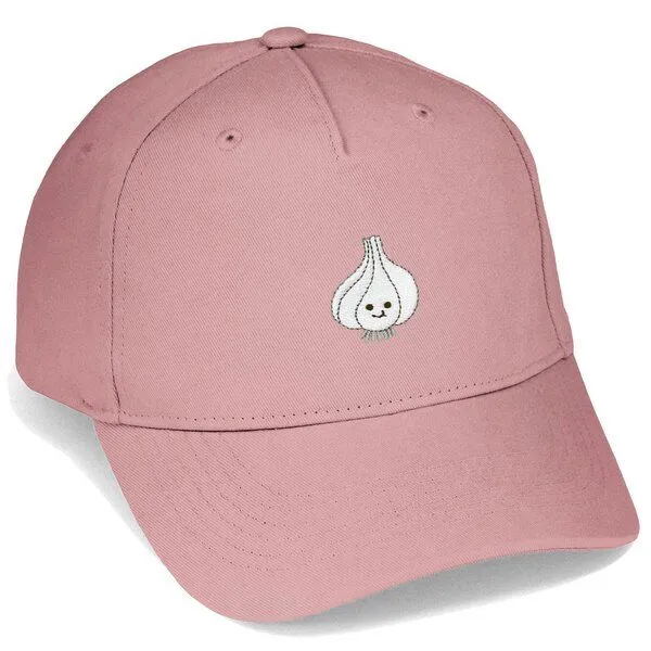 LIGARTI Bestickte Cap – Knoblauch – LIGARTI Tiermanufaktur, Altrosa, – Produktbild 1 von 4