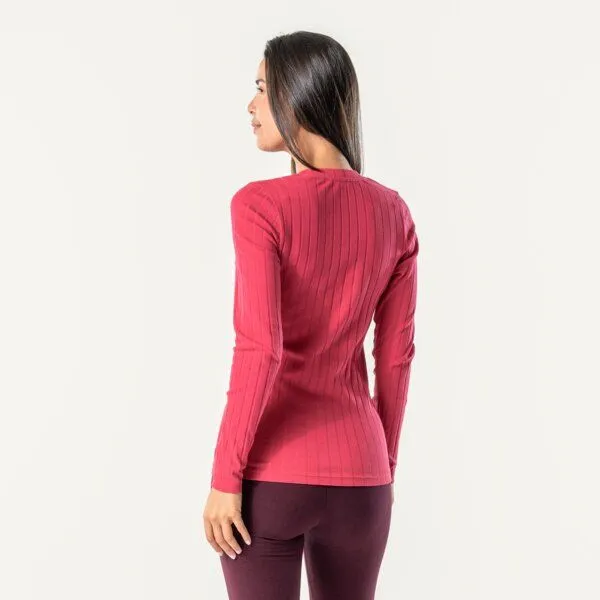 Living Crafts Living Crafts Langarm-Shirt - SAPHIRA, Garnet rose (rot), – Produktbild 3 von 4