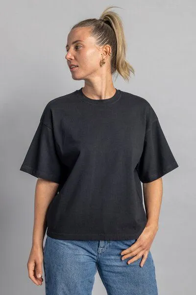 DIRTS dirts Heavy Cotton T-Shirt BOXY, Black, – Produktbild 3 von 4