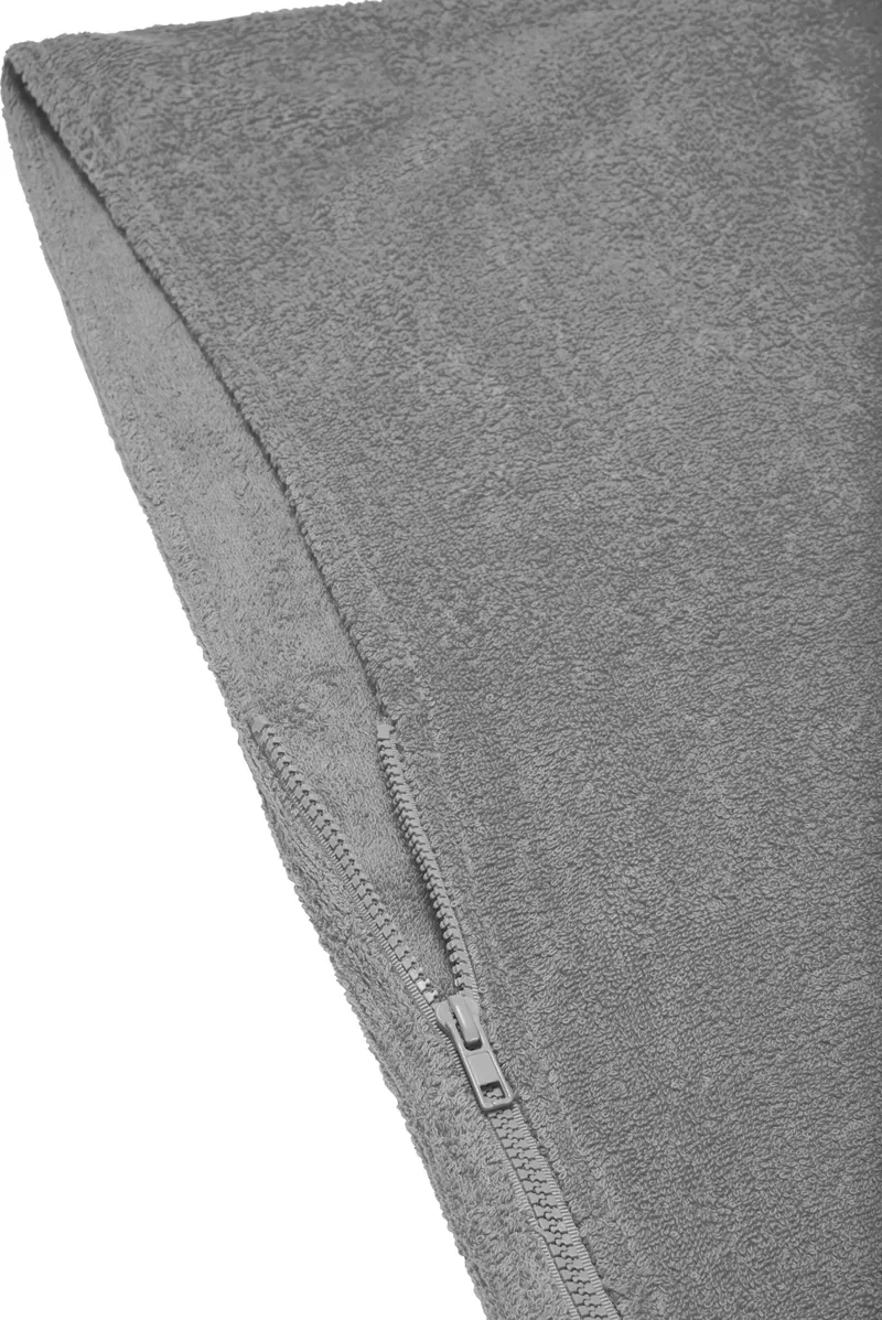 wäschepur Bade-Poncho, Steingrau, – Produktbild 3 von 3