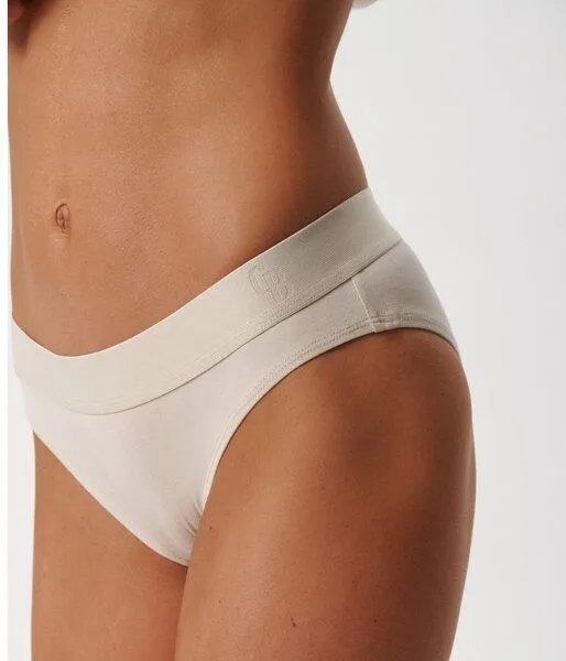 Copenhagen Bamboo 3 Stück cremefarbene Bambus-Tai-Slips – Produktbild 4 von 4