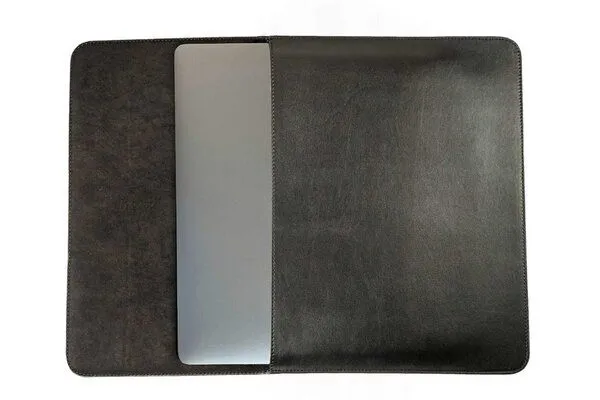 GREVIRO GREVIRO Tablet Tasche aus Kaktusleder (vegan) - für iPad Pro / iPad Air / Surface / Galaxy Tab, Schwarz, – Produktbild 3 von 3
