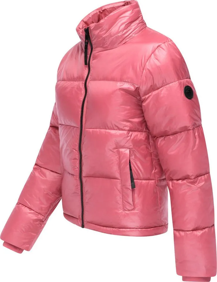 ragwear ragwear Steppjacke Roobie II Matt glänzende Damen Winterjacke mit Kapuze, Rosa, – Produktbild 1 von 5