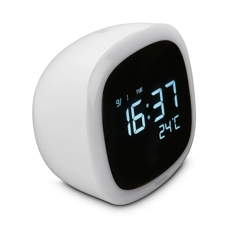 Hama Hama Wecker "Bora Bora" mit Nachtlicht, dimmbar, Weiß, – Produktbild 2 von 5