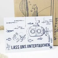 Bow & Hummingbird Bow & Hummingbird Postkarte Untertauchen – Produktbild 1 von 1