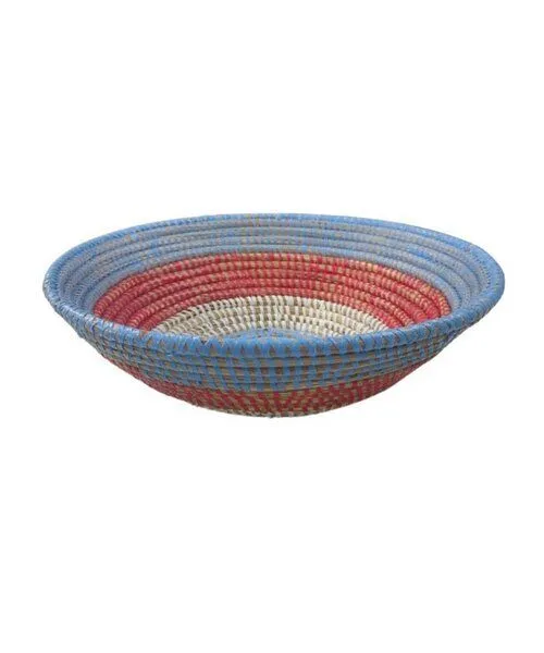 SWANE-Design SWANE-Design Obstschale & Brotkorb Senegal - rund geflochten, Bakel (blau), – Produktbild 2 von 2