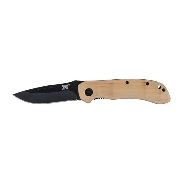 KH-Security KH-Security Taschenmesser Bambus holz schwarz, Default title, – Produktbild 1 von 2