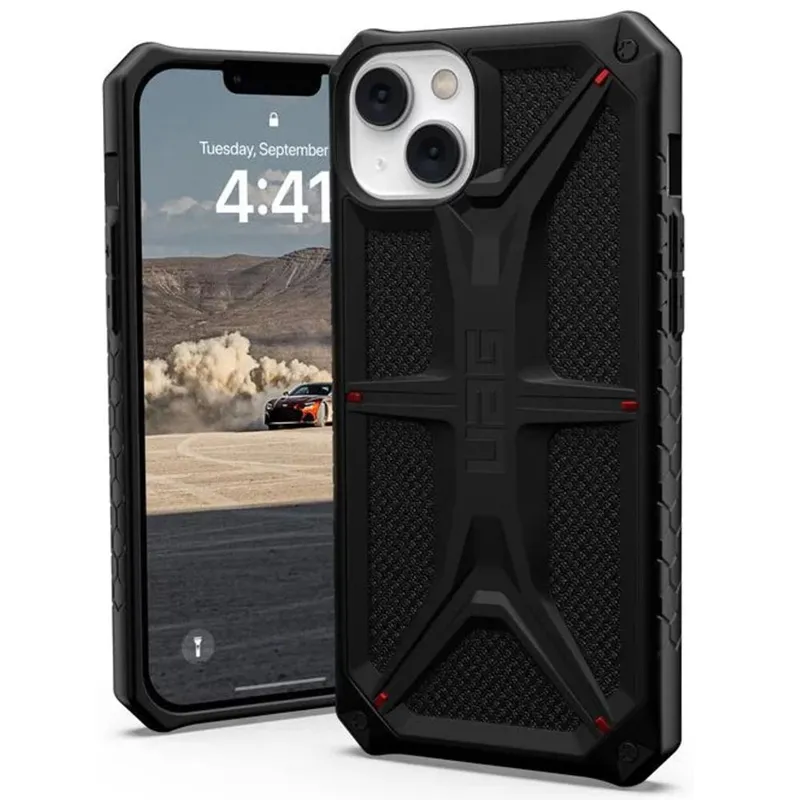 Urban Armor Gear Hülle für Apple iPhone 14 Plus, Urban Armor Gear, Monarch Kevlar, Schwarz – Produktbild 1 von 1